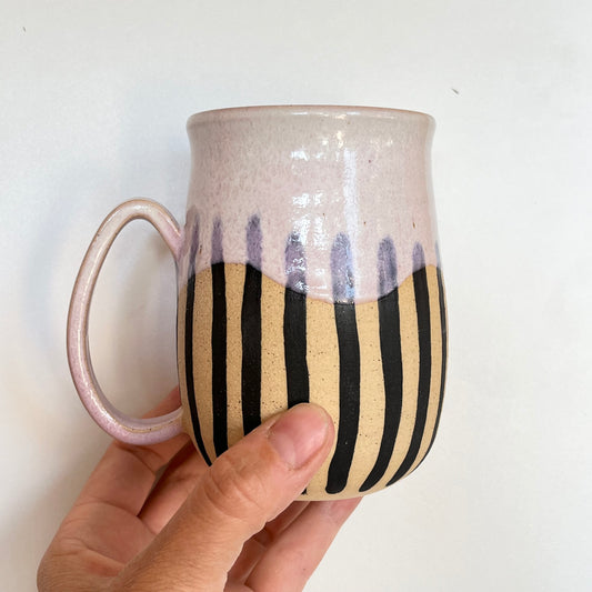 Striped Lilac Mug