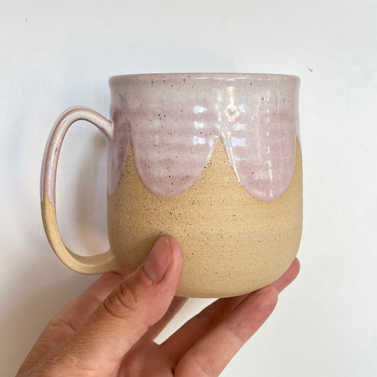 Lunar Pink Scalloped Mug