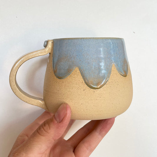 Sky Scalloped Mug